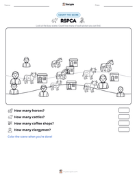 RSPCA printable worksheet preview