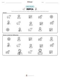 RSPCA printable worksheet preview