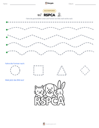 RSPCA druckbare Arbeitsblatt Vorschau