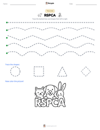 RSPCA printable worksheet preview