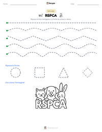 Anteprima della scheda stampabile di RSPCA