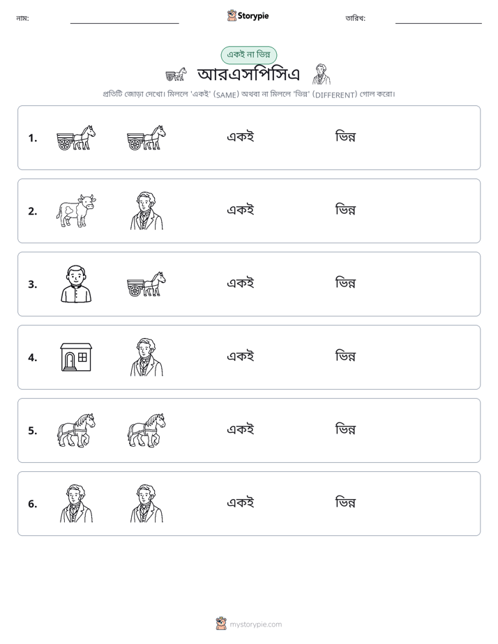 একই বা ভিন্ন
