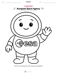 European Space Agency printable worksheet preview