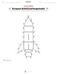 Europese Ruimtevaartorganisatie afdrukbare werkblad voorbeeld