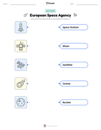 European Space Agency printable worksheet preview