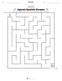 Anteprima della scheda stampabile di Agenzia Spaziale Europea