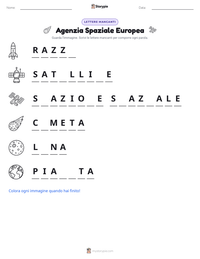 Anteprima della scheda stampabile di Agenzia Spaziale Europea