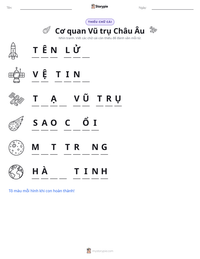 Xem trước tài liệu in sẵn Cơ quan Vũ trụ Châu Âu