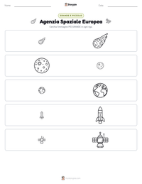 Anteprima della scheda stampabile di Agenzia Spaziale Europea