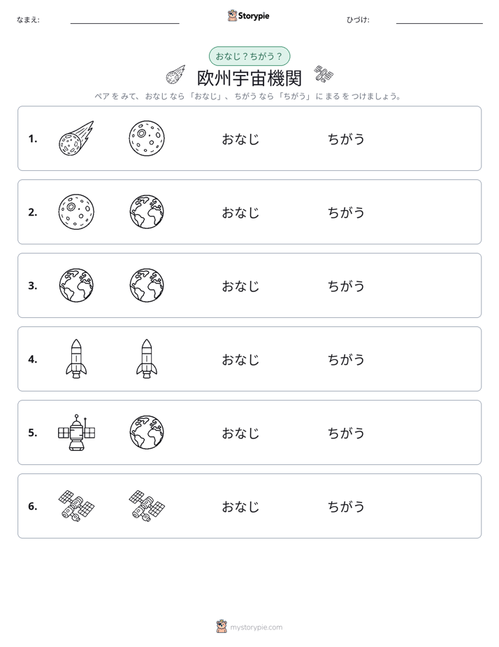 同じか違うか