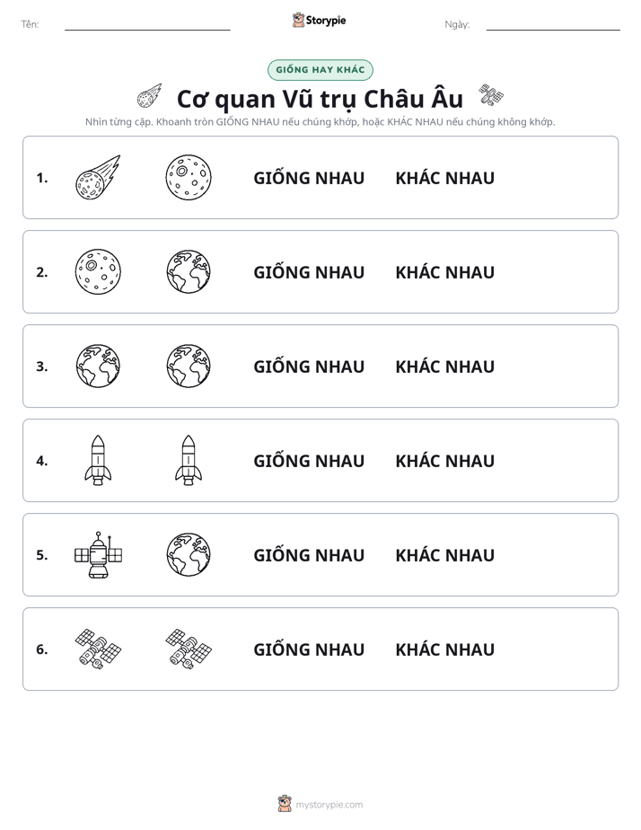 Giống Hay Khác