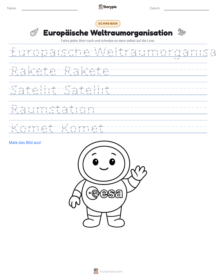 Schreibübung