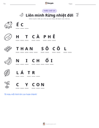 Xem trước tài liệu in sẵn Liên minh Rừng nhiệt đới