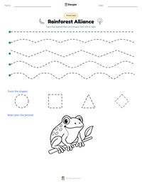 Rainforest Alliance printable worksheet preview