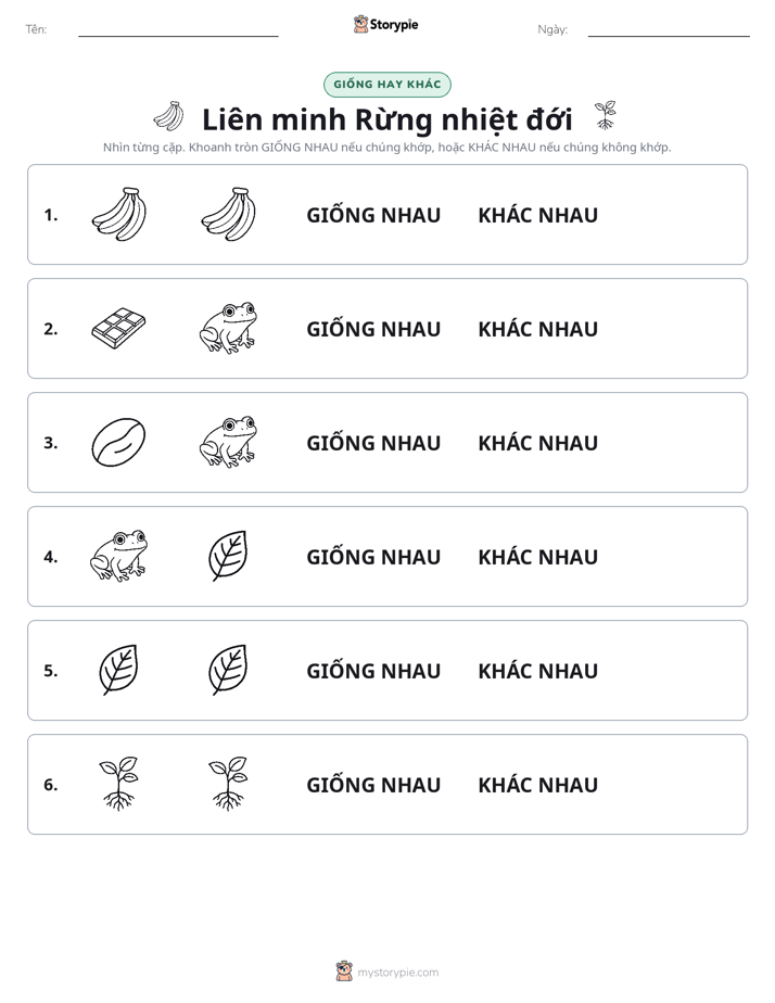 Giống Hay Khác