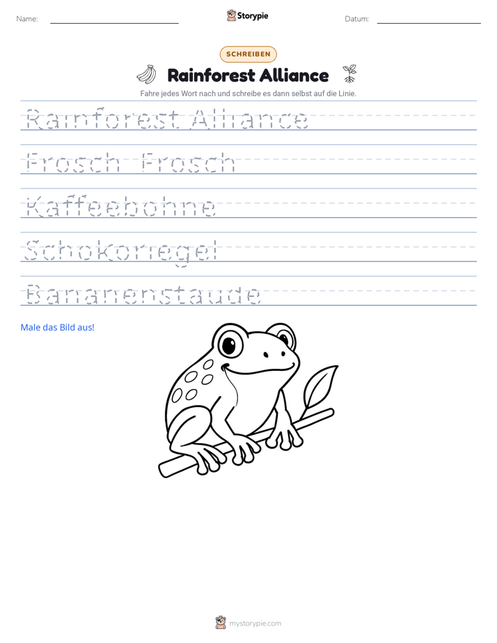 Schreibübung