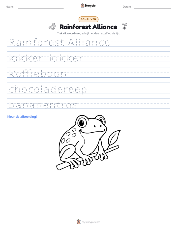 Schrijf Oefening