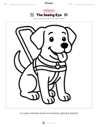 The Seeing Eye afdrukbare werkblad voorbeeld