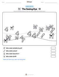 The Seeing Eye druckbare Arbeitsblatt Vorschau