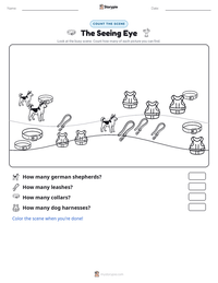 The Seeing Eye printable worksheet preview