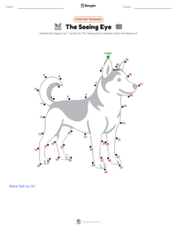The Seeing Eye afdrukbare werkblad voorbeeld