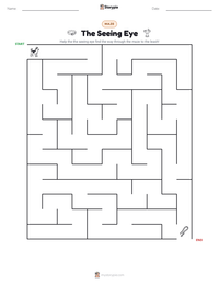 The Seeing Eye printable worksheet preview
