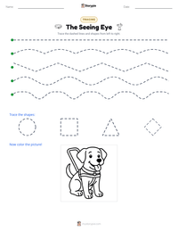 The Seeing Eye printable worksheet preview