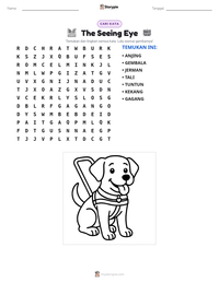 Prabaca lembar kerja cetak The Seeing Eye