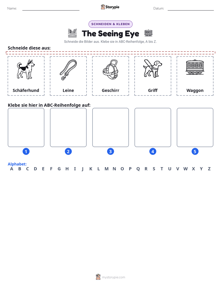Schneiden & Einfügen Alphabet