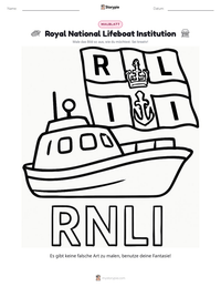 Royal National Lifeboat Institution druckbare Arbeitsblatt Vorschau