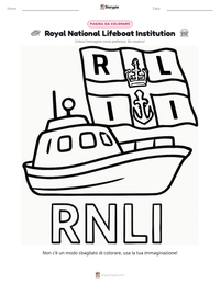 Anteprima della scheda stampabile di Royal National Lifeboat Institution