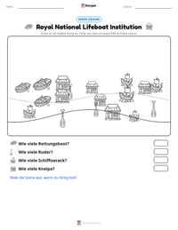 Royal National Lifeboat Institution druckbare Arbeitsblatt Vorschau
