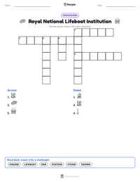 Royal National Lifeboat Institution printable worksheet preview