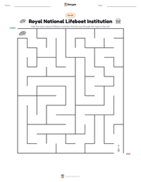 Royal National Lifeboat Institution printable worksheet preview