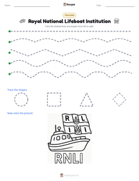 Royal National Lifeboat Institution printable worksheet preview