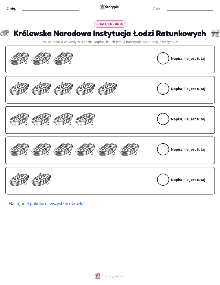 Liczenie i Kolorowanie