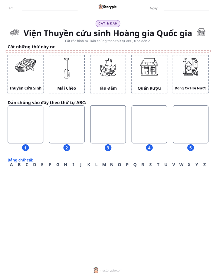 Cắt & Dán Chữ Cái