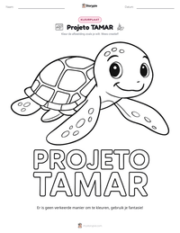 Projeto TAMAR afdrukbare werkblad voorbeeld