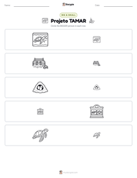 Projeto TAMAR printable worksheet preview