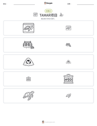 TAMAR项目 可打印工作表预览