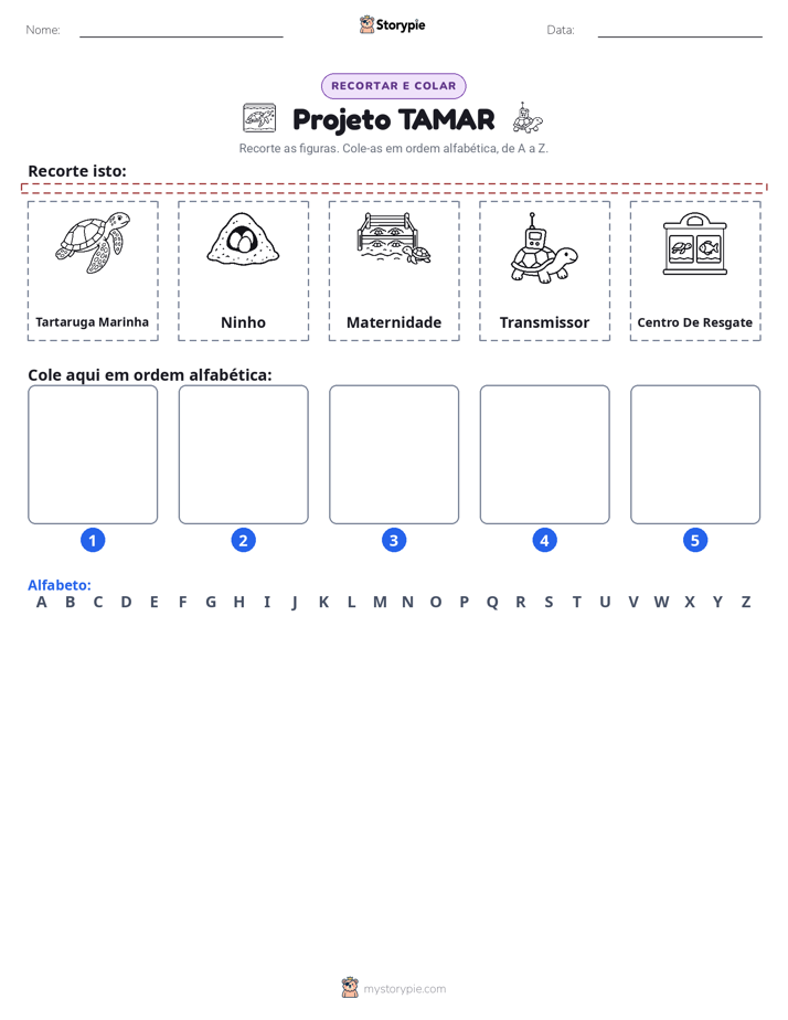 Recortar & Colar Alfabeto