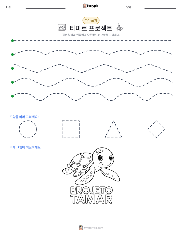 따라 쓰기