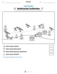Smithsonian Institution printable worksheet preview