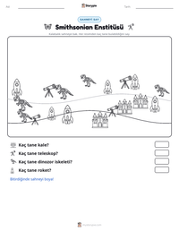 Smithsonian Enstitüsü yazdırılabilir çalışma sayfası önizlemesi
