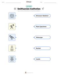 Smithsonian Institution printable worksheet preview