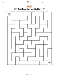 Smithsonian Institution druckbare Arbeitsblatt Vorschau