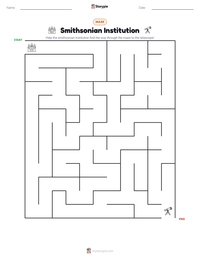 Smithsonian Institution printable worksheet preview