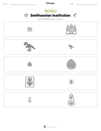 Smithsonian Institution printable worksheet preview