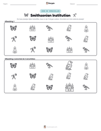 Smithsonian Institution afdrukbare werkblad voorbeeld