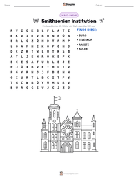 Smithsonian Institution druckbare Arbeitsblatt Vorschau